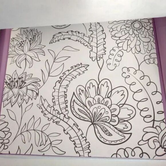 Spicebox Meditative Coloring Kit 50 Coloring Sheets 10 Markers 5 Gel Pens - Picture 14 of 16